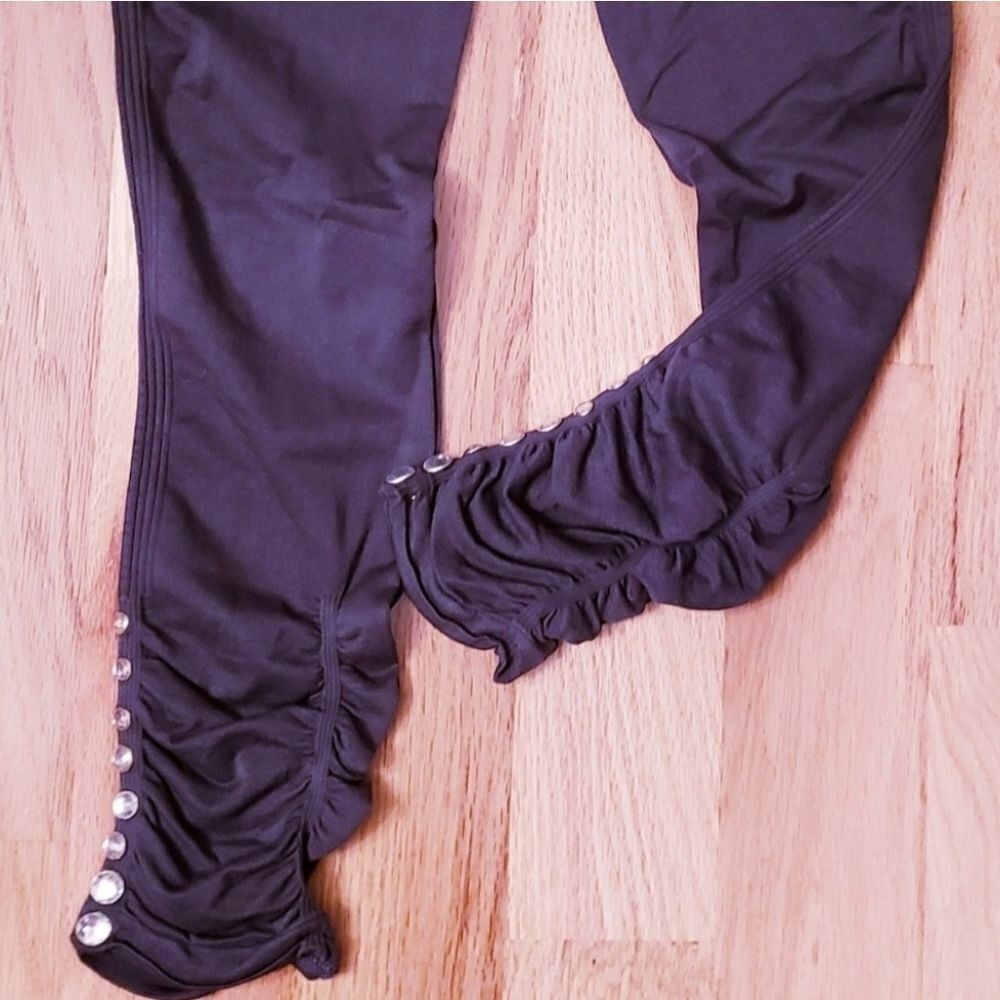 NWT Soho Girl Ruched & Rhinestone Leggings - Picture 7 of 7